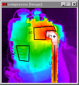 Compressor with data points